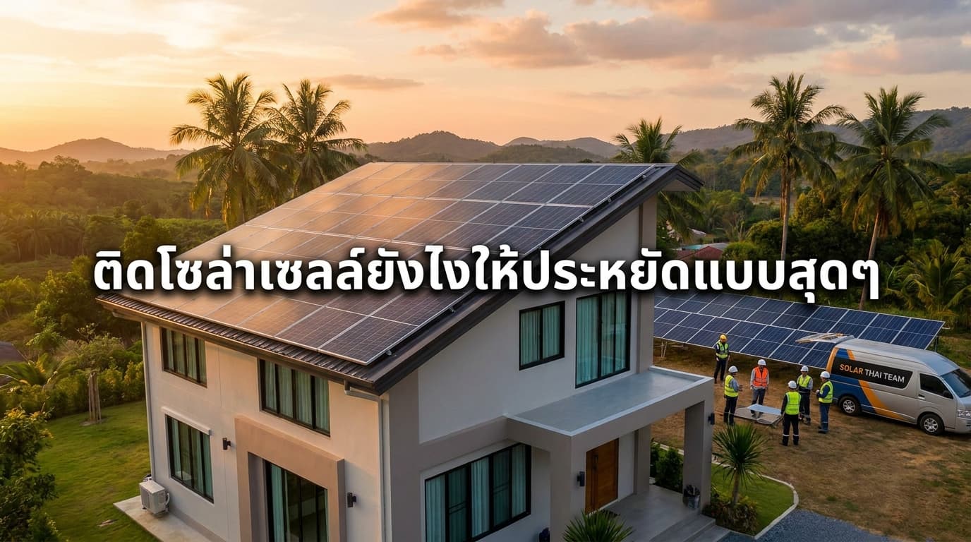 ติดโซล่าเซลล์ยังไงให้ประหยัดแบบสุดๆ ลดค่าไฟคุ้มค่าเพื่อคนอุตรดิตถ์ โดย เอนีเทค (Aneetech)