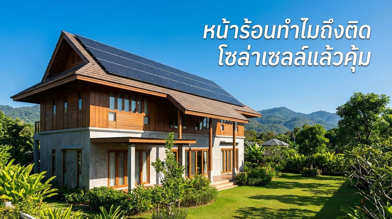 หน้าร้อนทำไมถึงติดโซล่าเซลล์แล้วคุ้ม? เผยเคล็ดลับประหยัดค่าไฟหลักหมื่นกับ เอนีเทค โซล่าเซลล์ อุตรดิตถ์