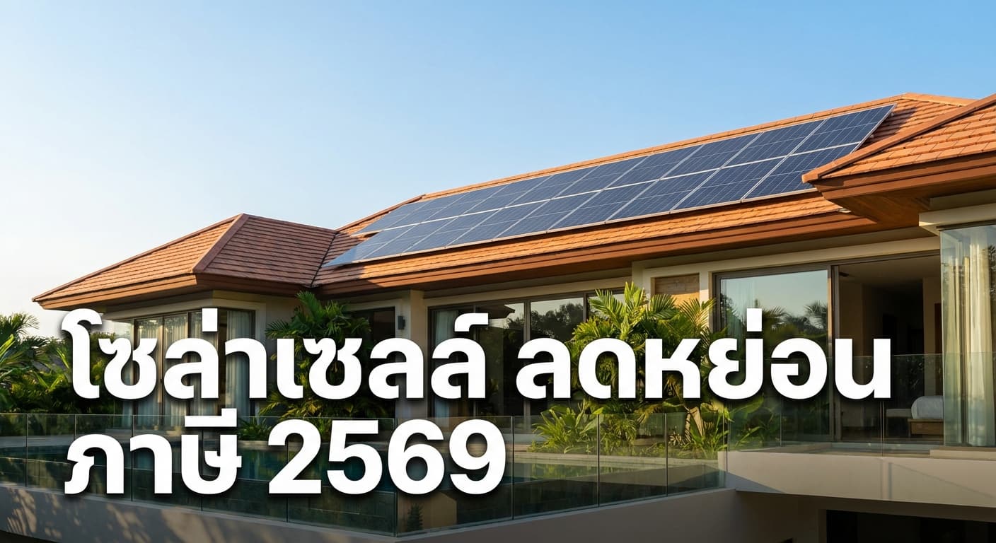 โซล่าเซลล์ ลดหย่อน ภาษี 2569 ติดตั้งกับ เอนีเทค อุตรดิตถ์ คุ้มค่า ประหยัดไฟและภาษี
